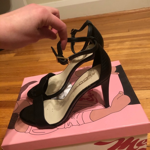 Aldo strappy black heels - Picture 2 of 4